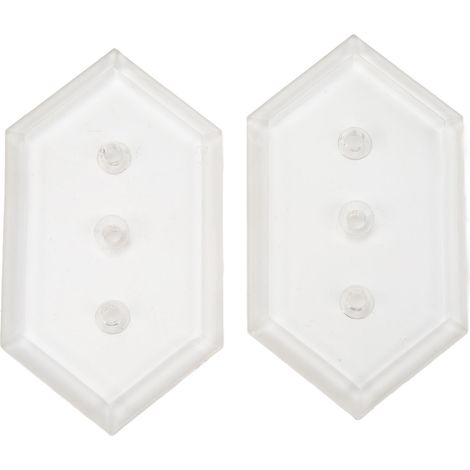 2 kits de fixation murale pour skateboards, support pour planches de skate, présentoir et rangement, transparents (1/5)