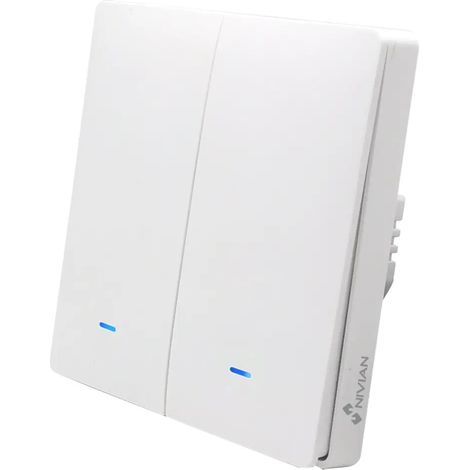 Intelligenter Wandschalter De 2-Leiter Nivian Nvs-wallswitch-201easy-wr