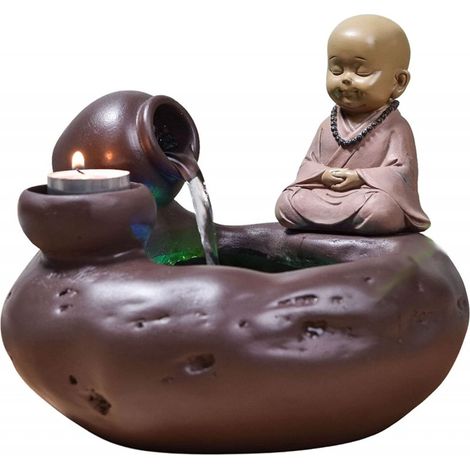 Fontaine d'intérieur en résine Bouddha Médina (1/5)