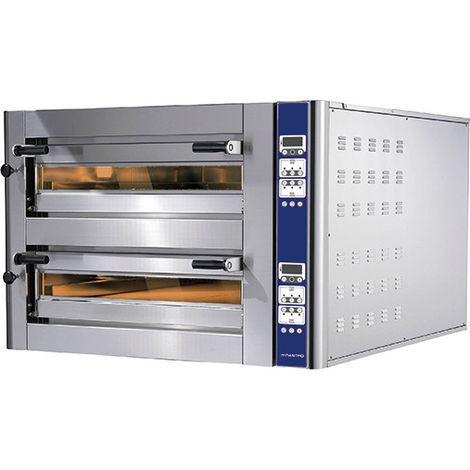 Four à pizza électrique pour 6+6 pizzas ø 350 mm, contrôle électronique 1150x1420x780 mm - VIRTUS