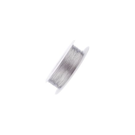 1 Spule mit 304 Edelstahldraht, 0,06 mm Durchmesser, 100 m Länge, glatte Oberfläche, rostbeständig, für DIY-Schmuck und Textilien (1/5)