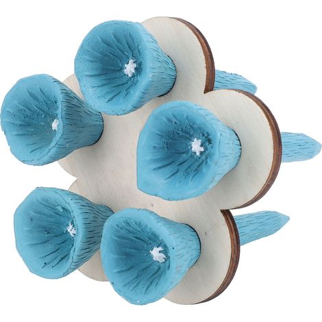 Gobelet à abeilles en résine et bois de hêtre, facile à utiliser, bleu. (1/5)