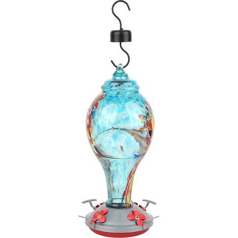 Abreuvoir pour colibris, mangeoire pour oiseaux, mangeoire en vitrail T2 (1/5)