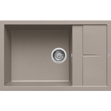Lavello Elleci Incasso 1 vasca 78x50 Unico 310 Granitek Grigio Tortora LGU31043