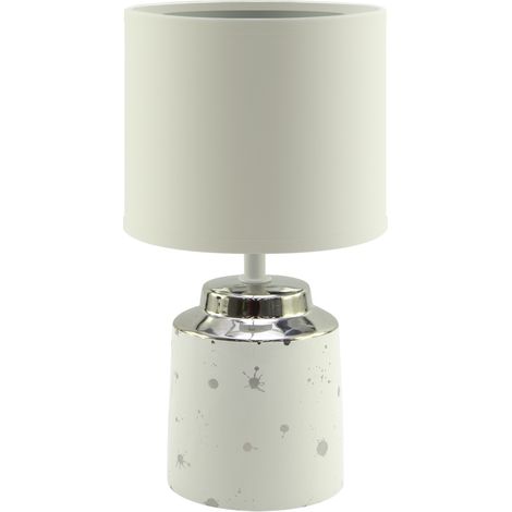 Lámpara de mesa blanca Helena E14 Ideus 03787, 25 W. (1/2)