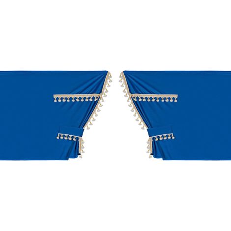 Luxury Smart, set tende in poliestere per camion - Blu/Oro
