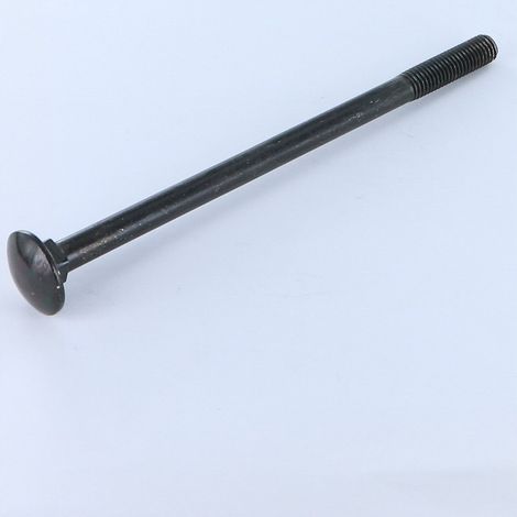 TRCC JAPY tête ronde collet carré M8X110 Filetée sur 22 Filetage partiel Acier zingué noir-10 pièces