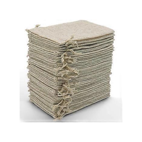 30 Stück 9x12cm Jutebeutel, Leinenbeutel, wiederverwendbare Geschenktüten, Jutebeutel mit Kordelzug für Schmuck, Geschenke, Partys, Geburtstage, Weihnachten, Hochzeiten, DIY (Prim