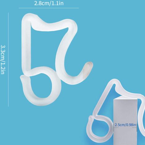 Blanc 50 Pcs Crochet de Lumière de Noël, Crochets de Gouttière de Toit Extérieurs, Plastique Clips de Lumière de Noël pour Lumières Décoratives B