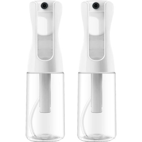 Lot de 2 flacons vaporisateurs vides de 200 ml Vaporisateur à brume fine pour coiffure, plantes, nettoyage et soins de la peau (1/5)