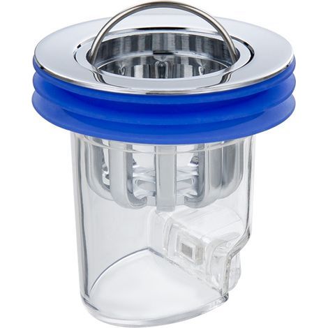 Sifone per scarico a pavimento – Plastica ABS – Compatibile con diametri da 3,2 a 4,4 cm – Installazione semplice plug and play (1/4)