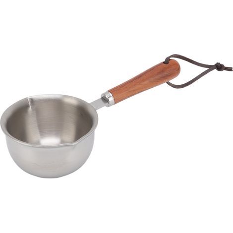 Mini-Butter-/Ölwärmer aus Edelstahl, tiefer Boden, kleiner Milchbehälter, Abmessungen: 165 x 42 x 45 mm / 6,5 x 1,7 x 1,8 Zoll (1/5)
