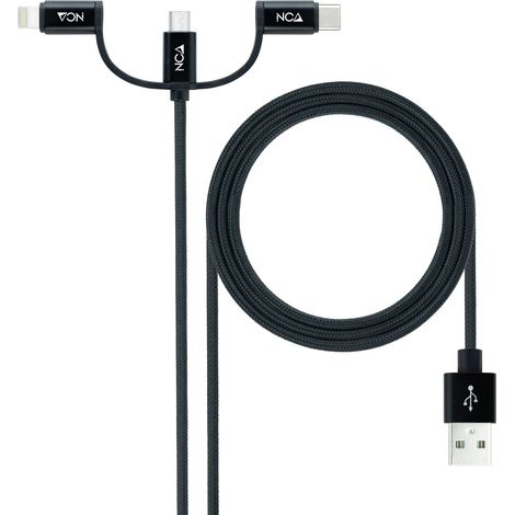 Cable USB NANOCABLE 10.01.3200 Negro 1 m (1 unidad) (1/5)