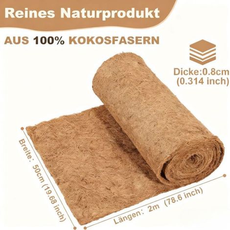 Revêtement en Fibre De Coco - Rouleau De Tapis Sr Et Respirable - Doublure (1/5)