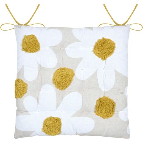 Lot de 4 galettes de chaise CAMILLE (1/4)