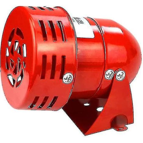 Sirenenalarm 220 V, leistungsstark, für den Außenbereich, 120 dB, rote Motor- und Kabelkanal-Sirene, Metallhorn, Industrie- und Bootsalarm, Ruikalucky (1/5)