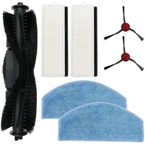 Niceminiwall Ensemble de brosse principale et chiffon de rechange pour aspirateur Laresar Mars 01, outils de nettoyage de sol, bro (1/4)