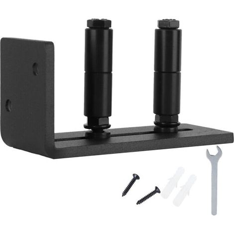 Guide de porte de grange coulissante Kit de rouleaux de sol inférieur en acier au carbone accessoire de quincaillerie