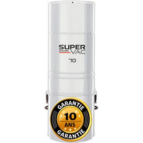Aspirateur central hybride HAYDEN SuperVac 70 GARANTIE 10 ANS (jusqu’à 350 m²) (1/4)