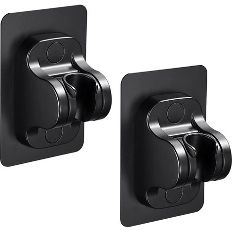 Support Douche Sans Percage Support de Pommeau de Douche Autocollant Support de Pomme de Douche Mural Détachable Avec à Angle Réglable, pour Pommeau de Douche Douchette 2 Pièces (1/5)