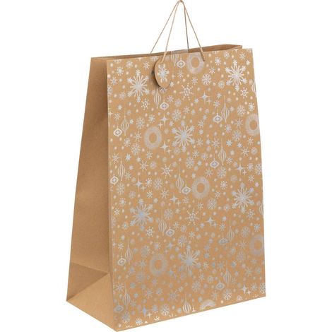Holographische Geschenktüte Jumbo-Größe Kraft - Feeric lights & christmas