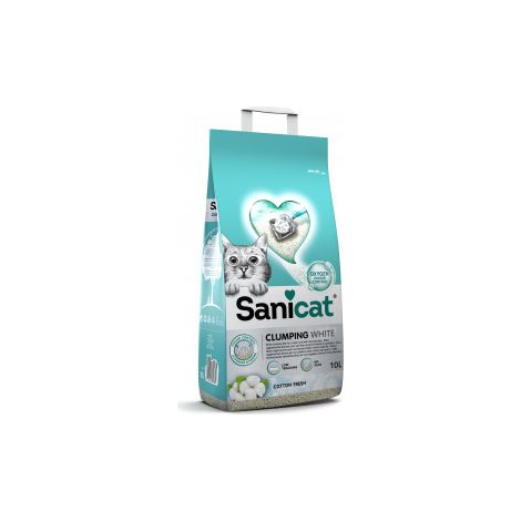 SANICAT Clumping white cotton 10 lt