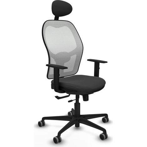 Sedia da ufficio piqueras y crespo Jorquera grigio scuro pelle sintetica (1/2)