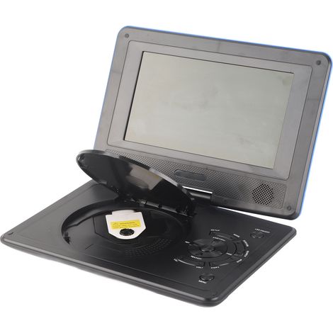 Lecteur DVD portable HD pour enfants, lecteur TV de voiture multifonctionnel et pratique avec télécommande et poignée 110-240 V (prise bleue AU) (1/5)