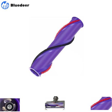 Brosse à Rouleau pour Dyson V10, Brosse de Nettoyage avec Vis pour Dyson V10, (Entraînement à 3 Broches, Diamètre de 50MM), Rouleau de Brosse pour Tête de Moteur Triangulaire de V10
