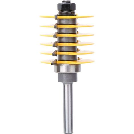 SJLERST Mèche de Routeur Bit 8 mm Tige Fraises à Rainurer Travail du Bois Fraisage Joint Coupe Bois Fraisage Coupe pour Bricolage Bois (1/5)