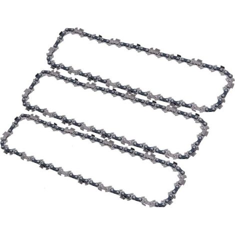 Lot de 3 chaînes et 1 Guide pour tronçoneuse sur perche, 40 maillons et Guide de 29cm, compatible avec Ryobi, Husqvarna, Makita et autres (1/5)