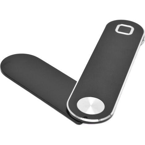Support Téléphone Portable Réglable en Aluminium, Support d'Écran pour Ordinateur Portable, Fixation par Clip, pour Bureau à Domicile, Noir (1/5)