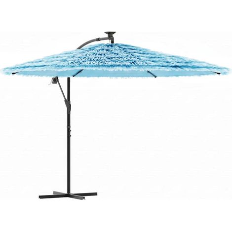 Maison Exclusive - Ombrellone Giardino con Palo in Acciaio Blu 290x290x238 cm (1/5)