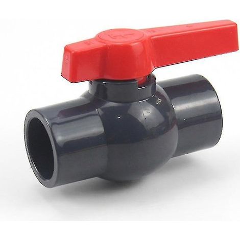 Robinet à bille simple à poignée latérale en PVC-U de 32 mm pour plomberie (1/5)