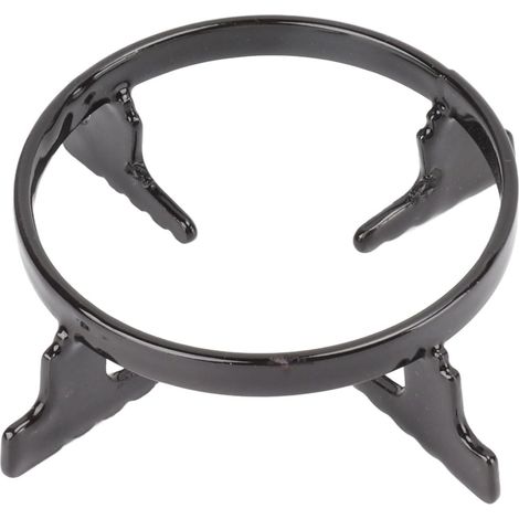 Support de Wok en Fonte Prévention de la Rouille Support de Cuisinière à Gaz Portable en Acier Inoxydable Support de Wok pour Cuisine Léger et Portable Poêle à Wok en Fonte (1/5)