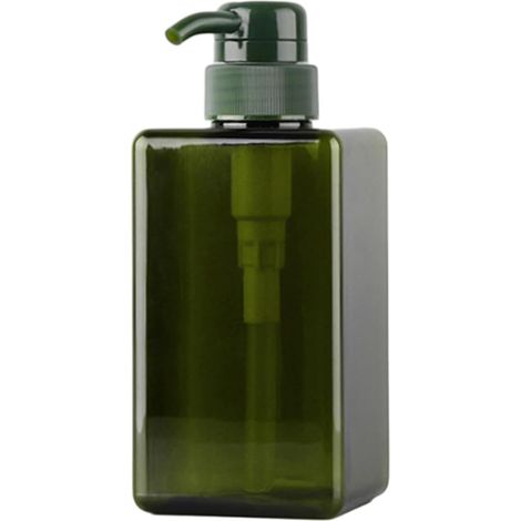 Distributeur de savon moussant en plastique avec pompe rechargeable pour la maison, le spa et le salon Vert 150 ml