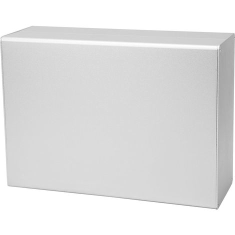 Boîtier aluminium argent mat 80x160x220mm, coffret DIY pour circuit imprimé GPRS, coque de protection électronique, boîte de montage métallique. (1/4)
