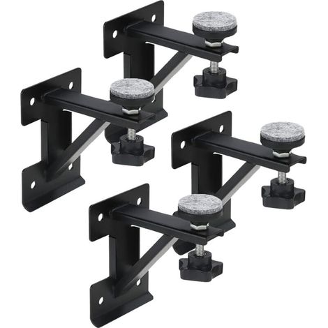 Set mit 4 Unterbauspülenhalterungen, verstellbares Unterbauspülen-Reparaturset, Spülenhalterung aus Edelstahl, Küchenspülen-Installations- und Reparatursystem.