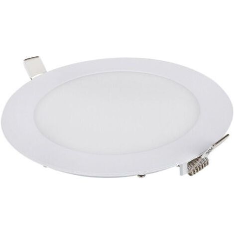 Lot de 1 Spot Led Encastrable Dimmable, 9W 6000K Blanc Naturel, IP65 Plafonnier Led Salle de Bain, Spot Led Extra Plat 35mm, Diamètre du Trou Φ130-135mm, AC 230V Éclairage de Plafond Pour le Sa (1/4)