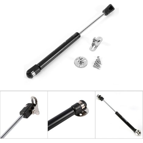 Amortisseur Pneumatique pour Portes de Cuisine - Support Hydraulique Noir, 27cm/10inch, Charge 100N, Inclus 1pc (1/5)