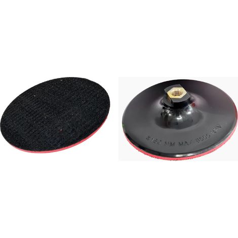 Bandeja para disco de velcro de 150 mm de diámetro, sin agujeros