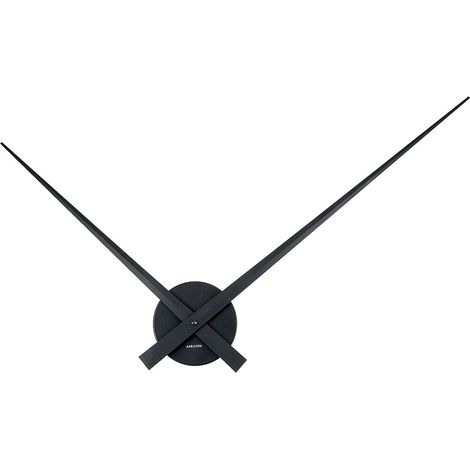 Horloge murale Aiguille XL Métal aluminium Noir (1/4)