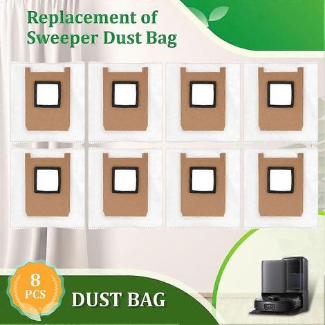 Packung mit 8 Ersatzstaubbeuteln für den Eufy E25 Omni/E28 Omni Saugroboter (1/5)