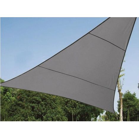 Tenda solare permeabile - Triangolare - 5 x 5 x 5 m - Colore: Antracite