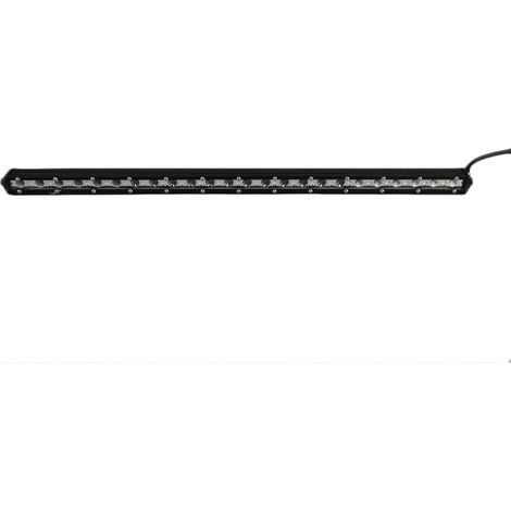 Barre LED monorangée 65 cm 72 W — à diodes puissantes, ultra‑plate, lampe/projecteur halogène, 12V/24V pour voiture, ATV, Jeep,