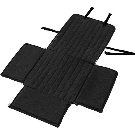 Housses de Siège, Housse de Siège avec une Boucle Réglable et une Fermeture éclair Housse de pour Chien, Tapis pour Animaux de Compagnie, de Amovible pour Chien pour des Voyages Sûrs et (BLACK) (1/3)