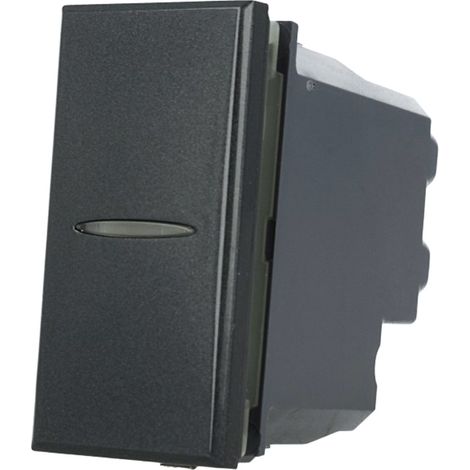 Invertitore Assiale 1P 16A Unipolare Nero Compatibile Bticino Axolute SD20014 (1/3)