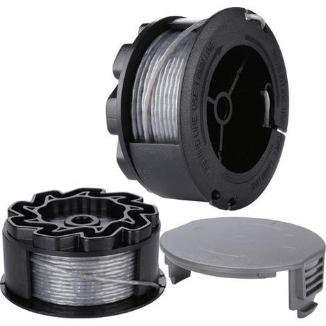 Bobine Fil pour BOSCH UniversalGrassCut Coupe Bordure 18 18-26 18-260 F016800570 avec Couverture (2 pièces) (1/5)
