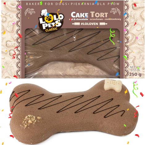 Lolo Pets Nuss-Schokolade-Geburtstagskuchen Hundeleckerli 250g (1/4)