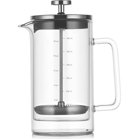 Cafetière à piston à double paroi de 600 ml (1/5)